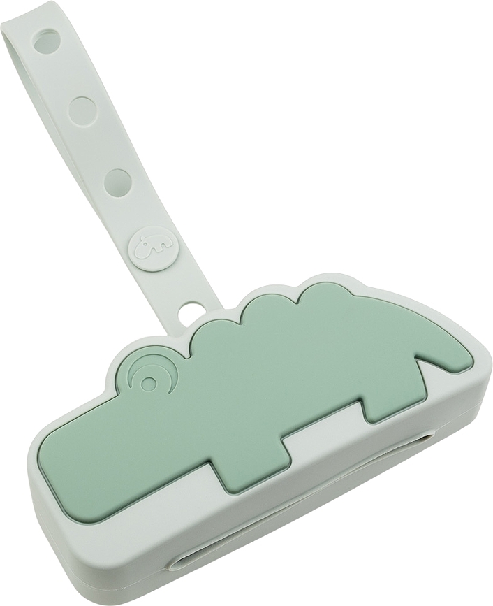 Estuche para chupete Croco, verde