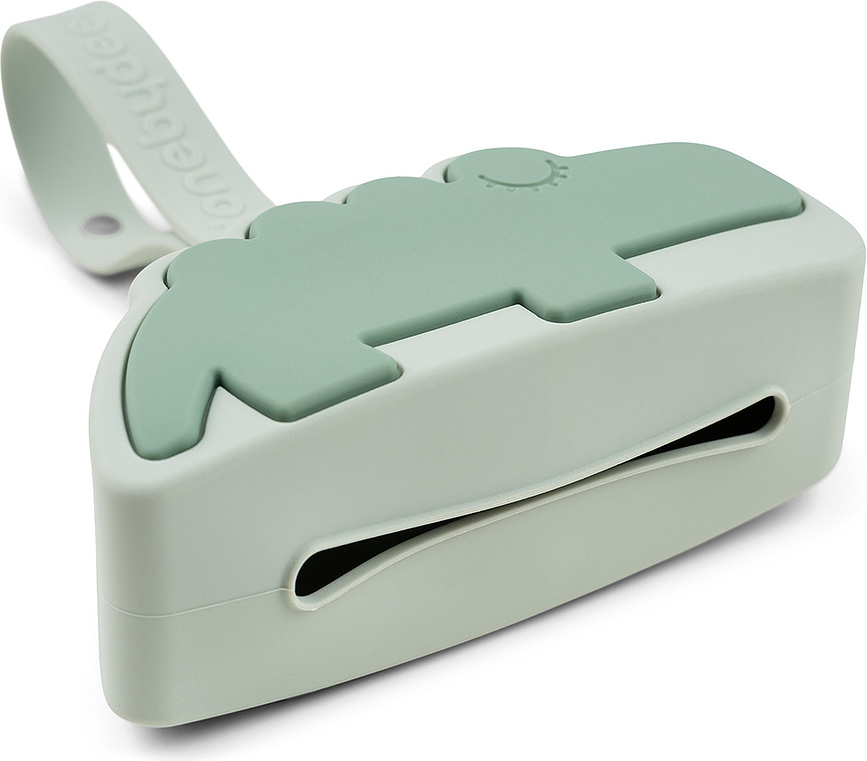 Estuche para chupete Croco, verde