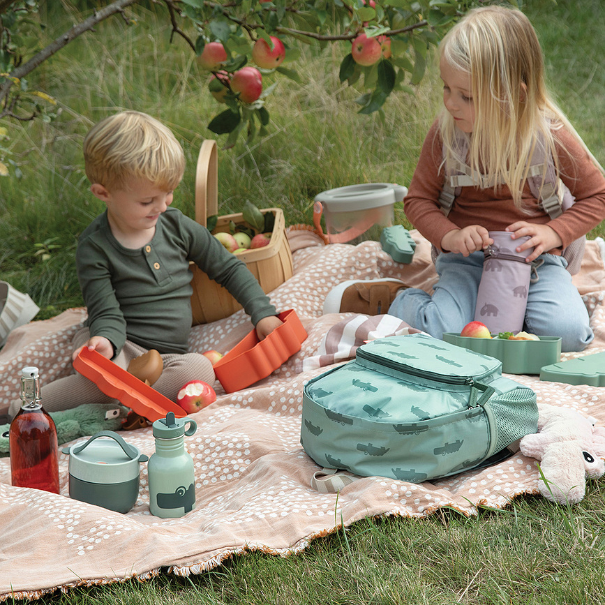 Fiambrera infantil Kiddish Croco, verde