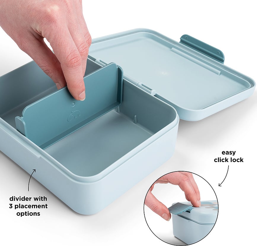 Fiambrera infantil con compartimentos Tiny Farm, rosa