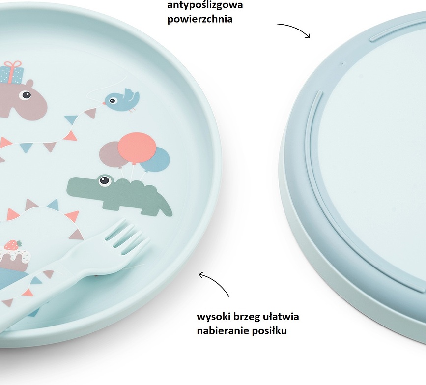 Foodie Celebration Set de Repas Enfant, rose, Set 4 pièces