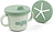Foodie Croco Gobelet pour enfant 2 en 1, pour boisson et snack, vert, Set 3 pièces