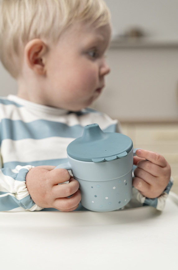 Foodie Croco Gobelet pour enfant 2 en 1, pour boisson et snack, vert, Set 3 pièces