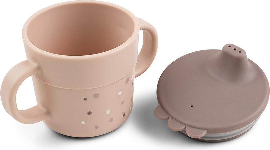 Foodie Dječja Šalica Happy Dots ružičasta