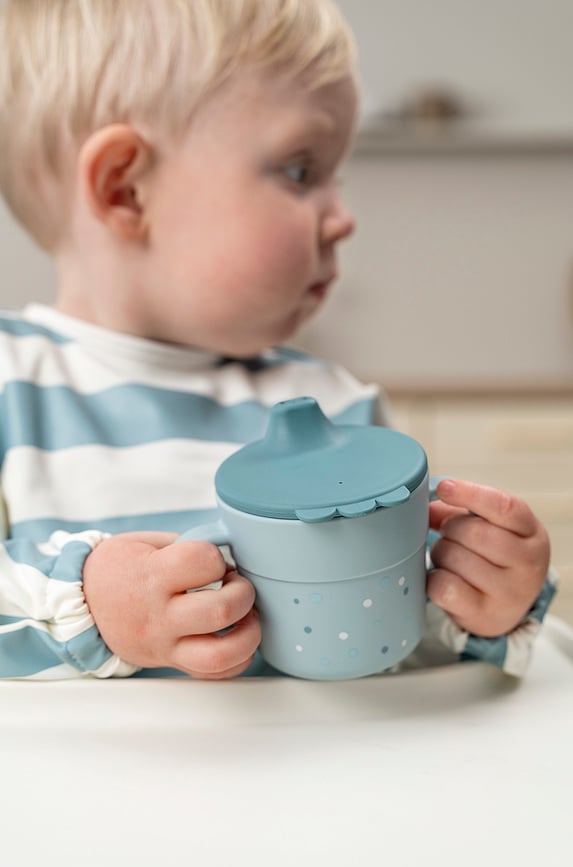 Foodie Dječja Šalica Happy Dots ružičasta