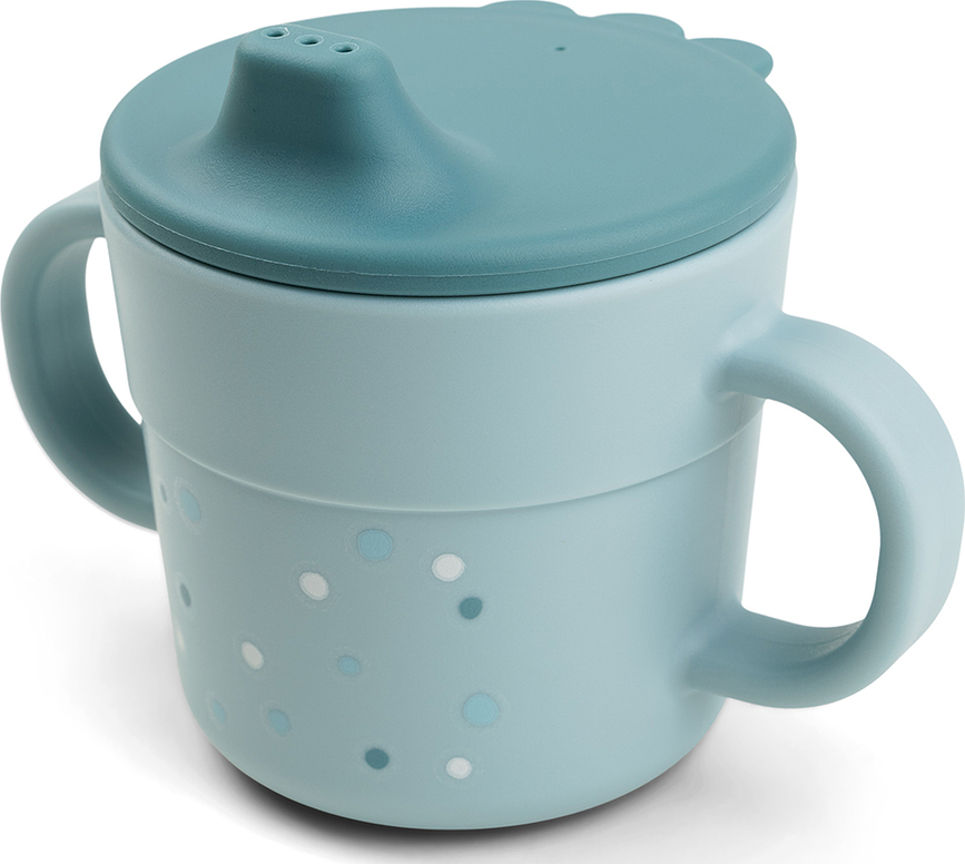 Foodie Happy Dots Tasse pour enfant, bleue