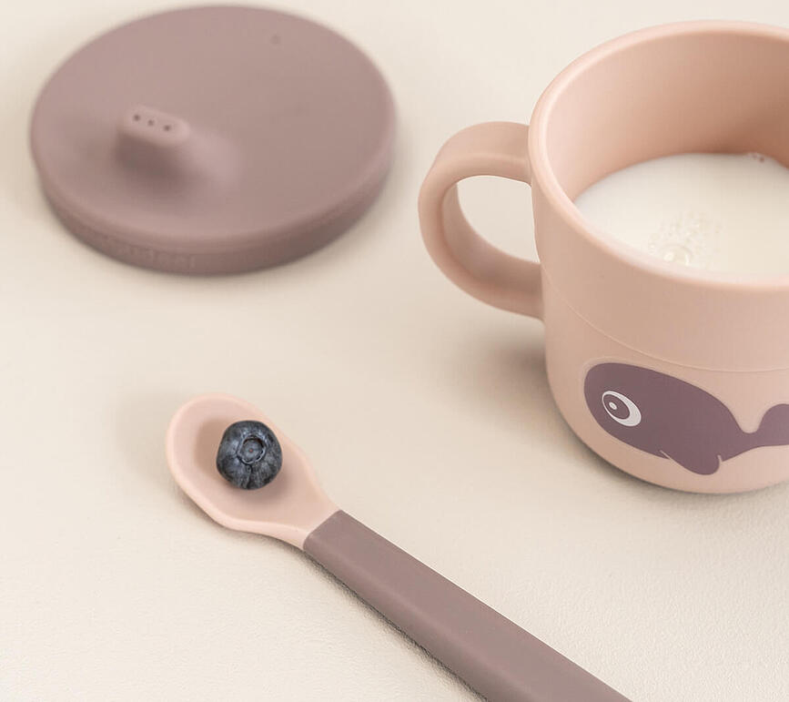 Foodie Croco Κύπελλο παιδικό, 2 σε 1 για ποτό και σνακ, πράσινο, 3 τμχ