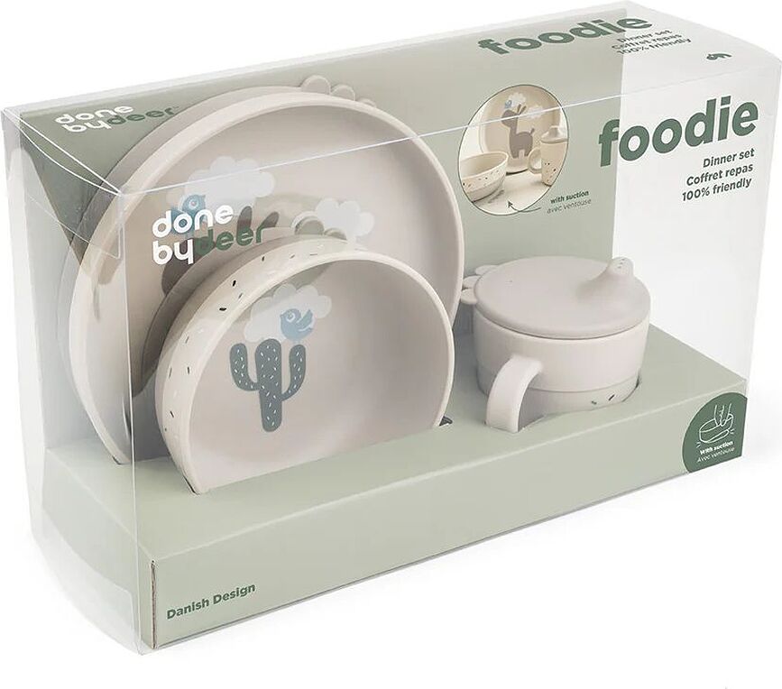 Foodie Lalee Dječji Set Posuđa boje pijeska 3-dijelni set