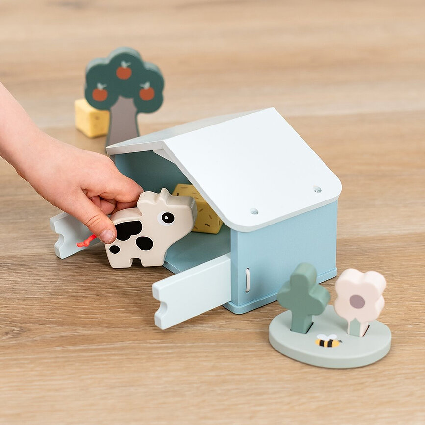 Giocattolo Tiny Farm Pigee, set da 6 pezzi