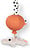 Happy Clouds Croco Anhängsel rosa mit Spieldose