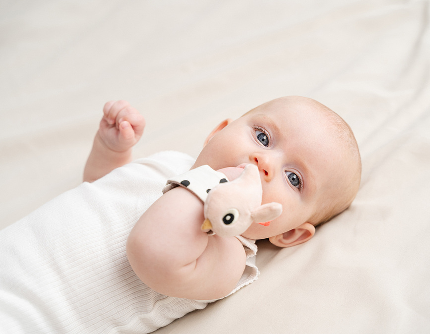 Happy Clouds Κουδουνίστρες, μπλε, 2 τμχ