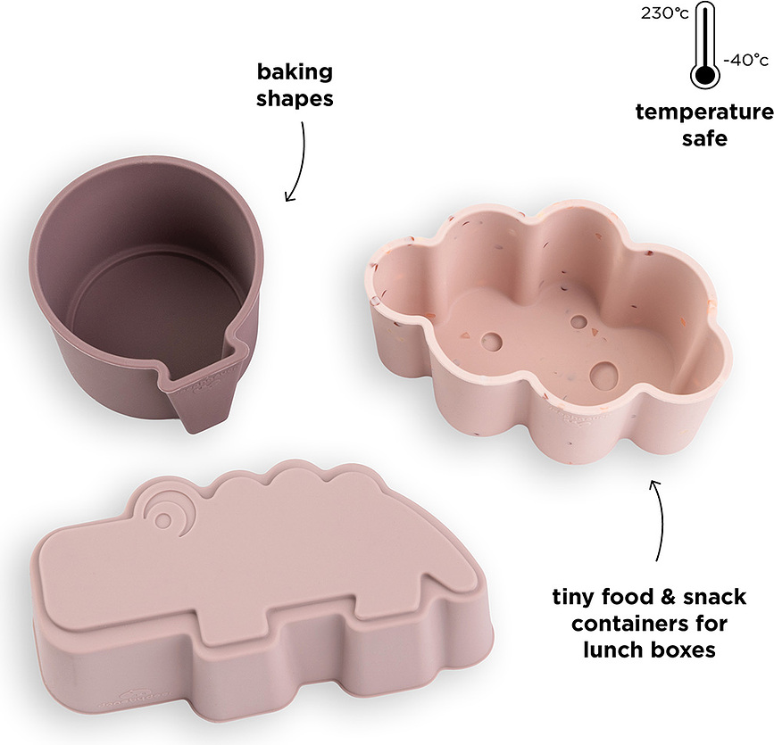 Happy Clouds Moules de Cuisson et de Service, bleues, Lot de 3