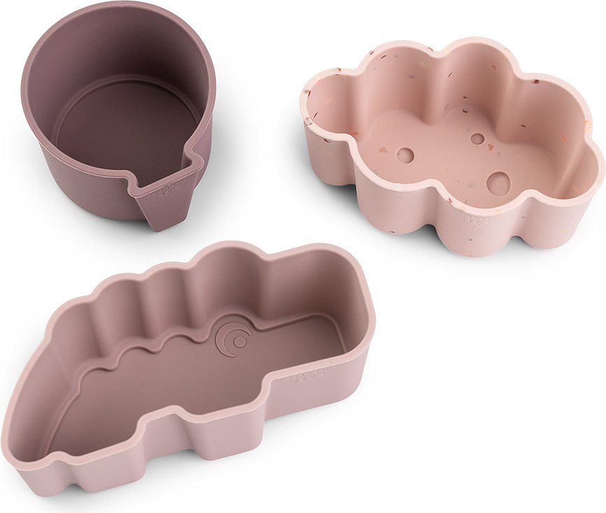 Happy Clouds Moules de Cuisson et de Service, bleues, Lot de 3