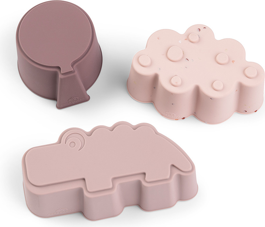 Happy Clouds Ramequins de cuisson et de service, forme nuages, roses, Lot de 3