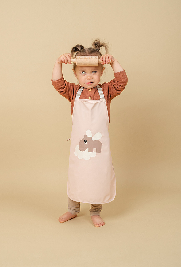 Happy Clouds Tablier Enfant imperméable, rose