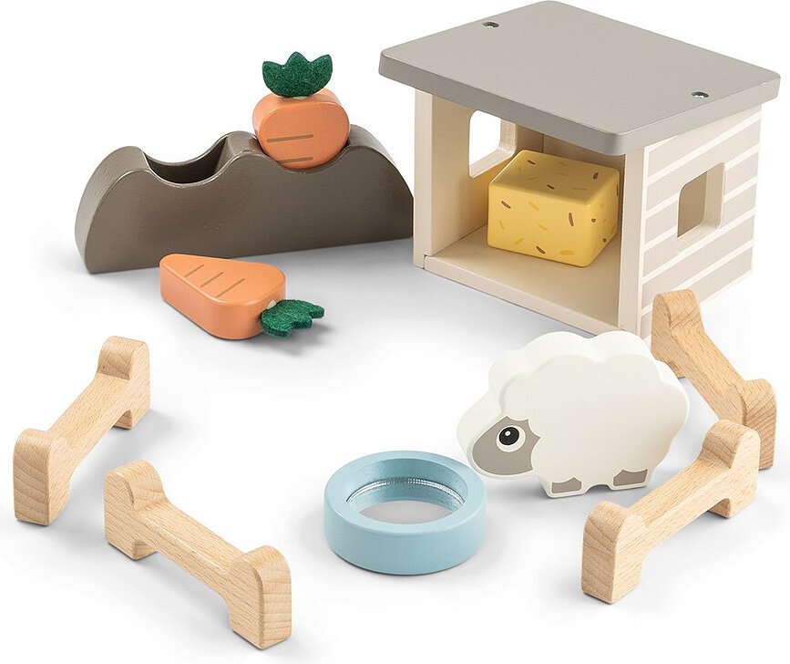 Jouet Tiny Farm Sheepy, set 11 pièces