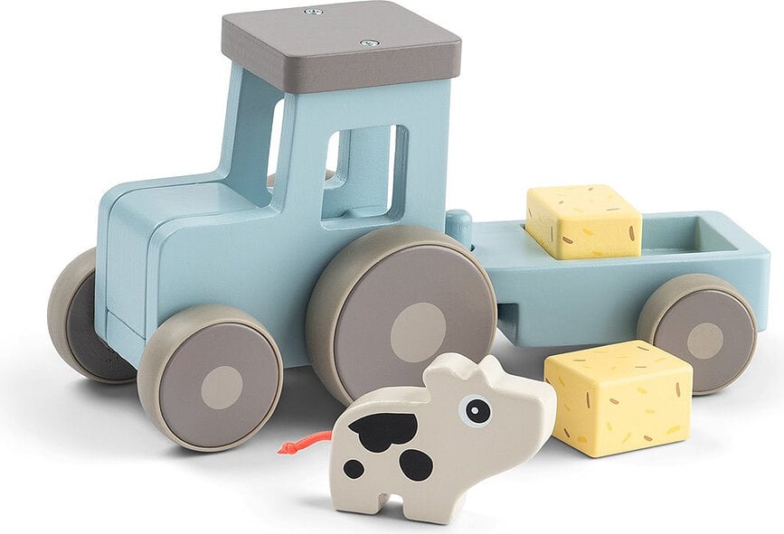 Jouet tracteur Tiny Farm Dotti, set 5 pièces
