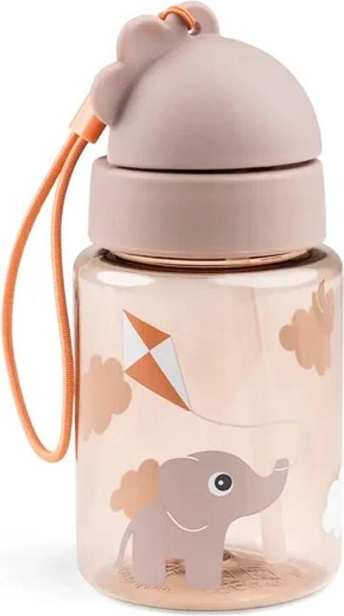 Set de Fiambreras y Botella infantil Playground, con pajita, rosas, Set de 3 piezas