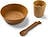 Juego de Vajilla Infantil Kiddish, mostaza, Set de 3 piezas