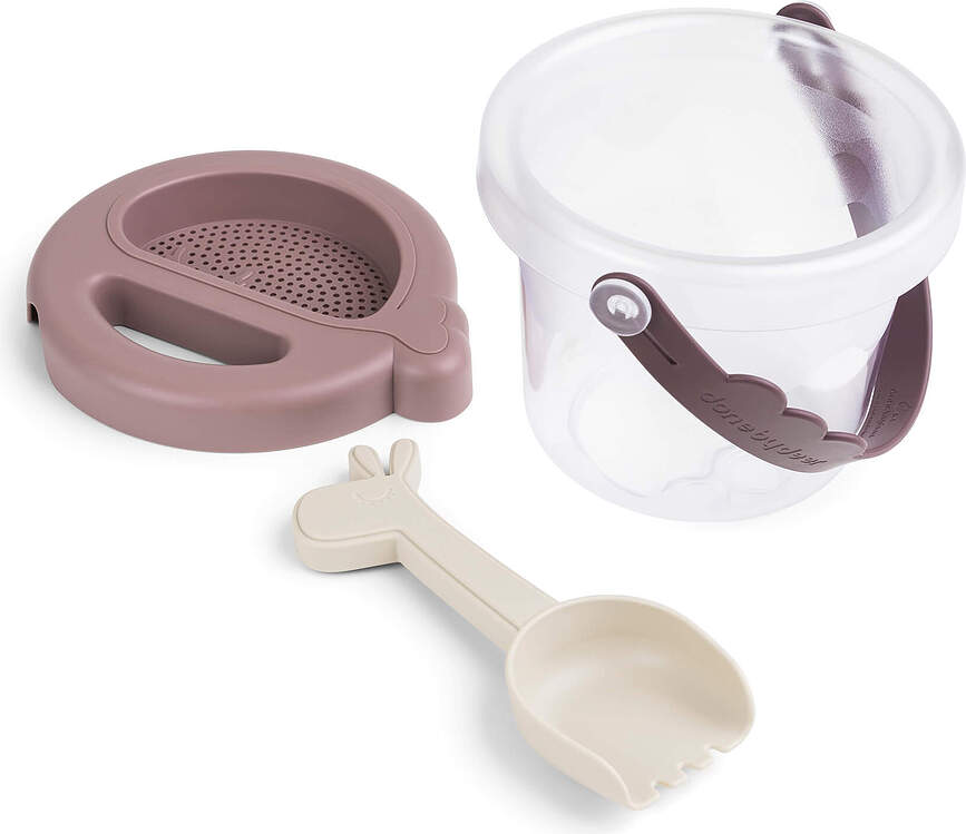 Juguetes de arena Done by Deer, rosa, Set de 5 piezas