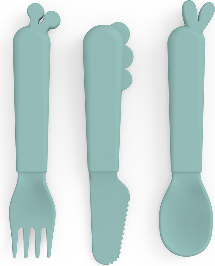 Kiddish Baby utensils blue 3 el.