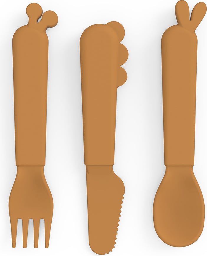 Kiddish Baby utensils mustard 3 el.