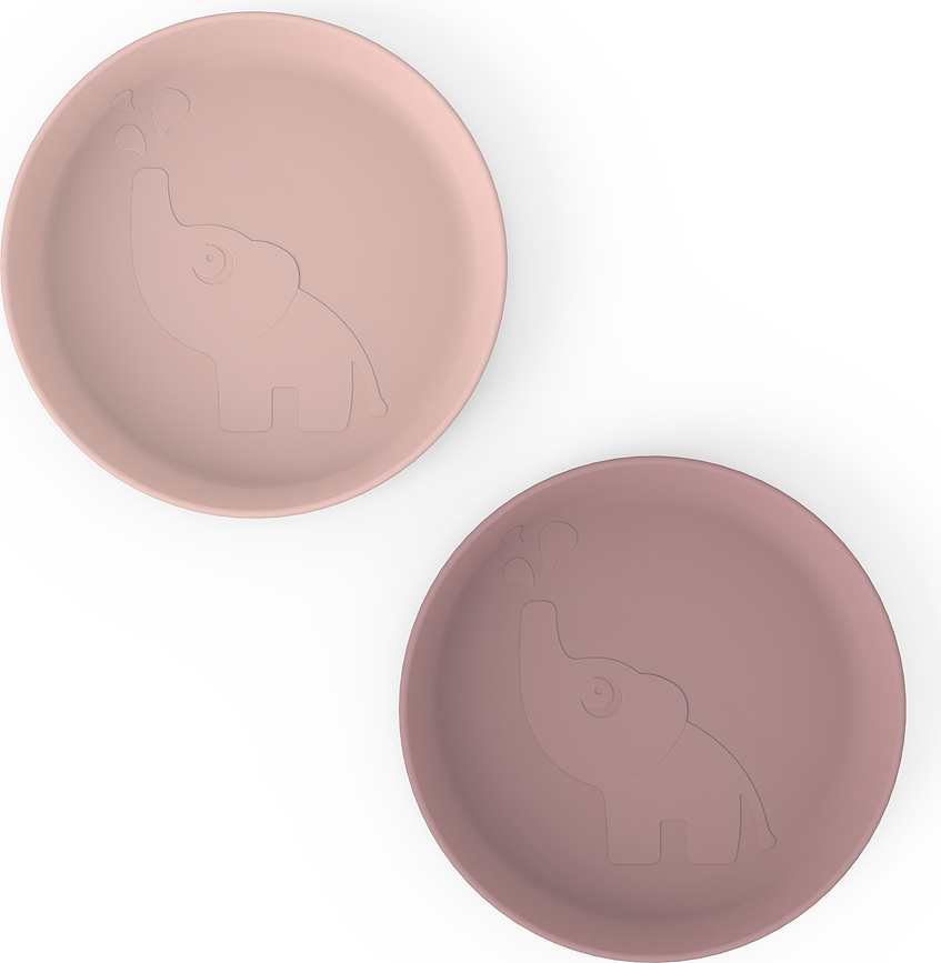 Kiddish Elphee Assiettes, corail et sable, Lot de 2