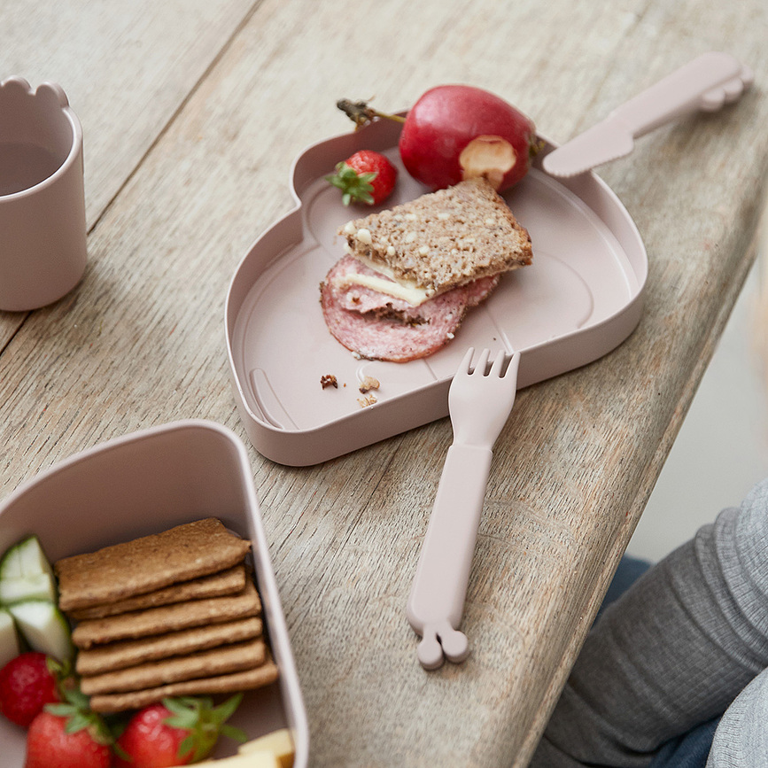 Kiddish Elphee Boîte Repas pour enfant, grise