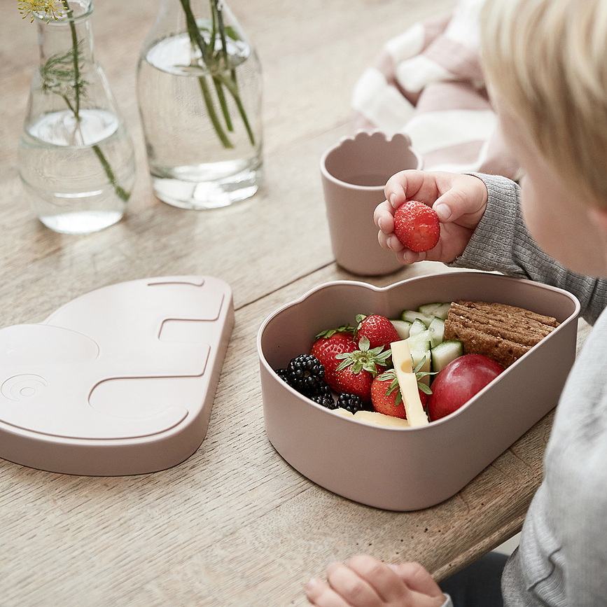 Kiddish Elphee Boîte Repas pour enfant, grise