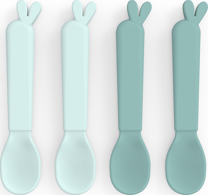 Kiddish Lalee Cuillères pour enfants, bleues, Lot de 4