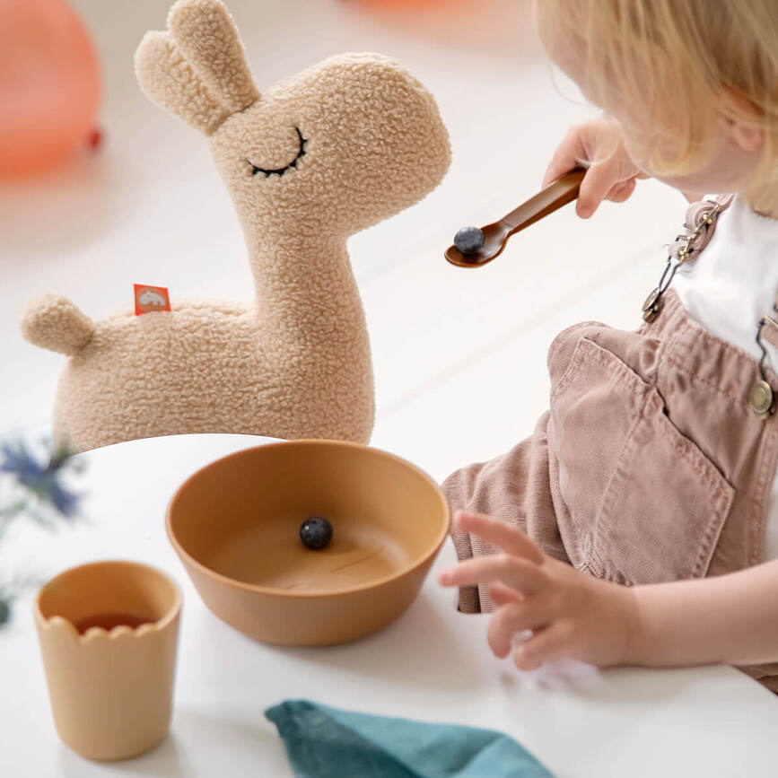 Kiddish Dječji Set Posuđa senf 3-dijelni set