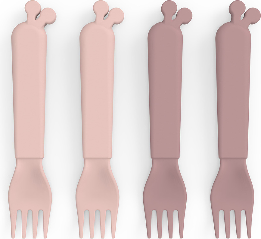 Kiddish Raffi Children's forks pink 4 pcs