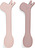 Lalee Babylöffel rosa aus Silikon 2 St.