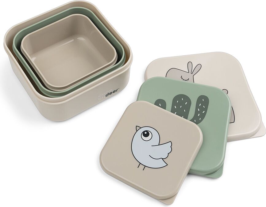 Lalee Boîtes à Goûter, Lot de 3