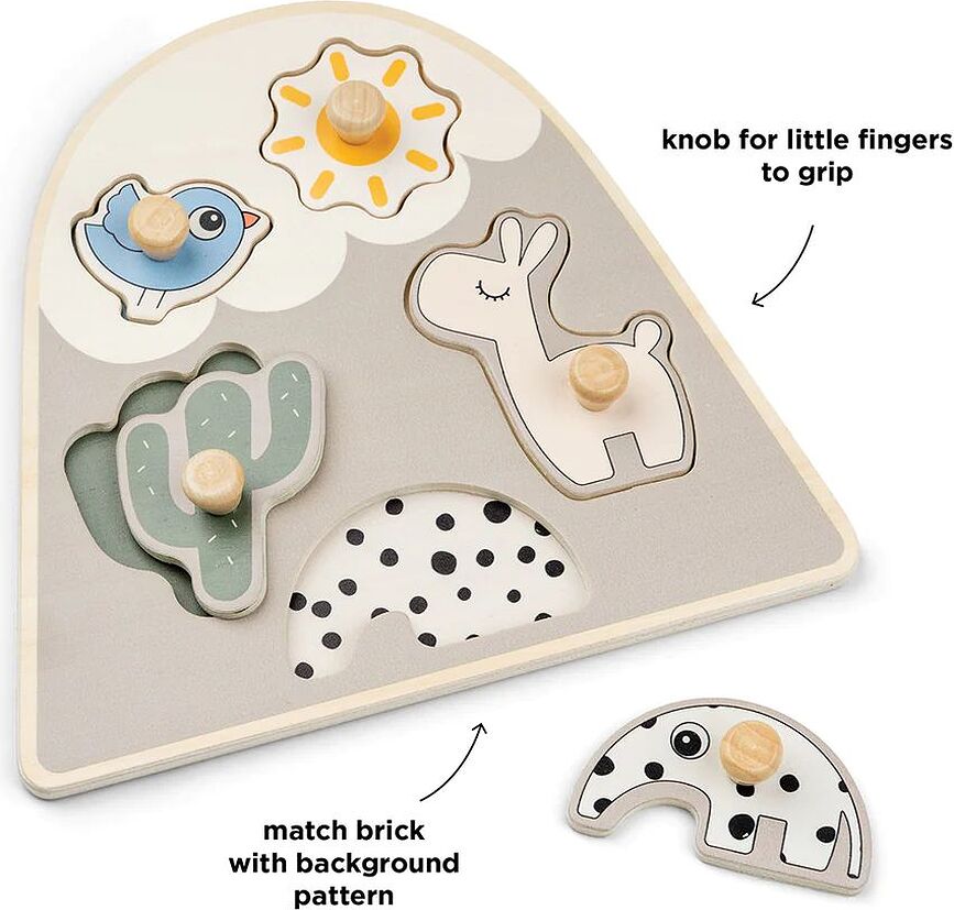 Lalee Puzzles, couleur sable, 6 pièces