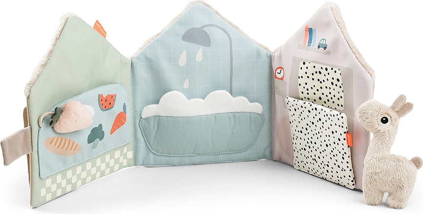 Libro Sensorial Lalee, desplegable con diseño de casa