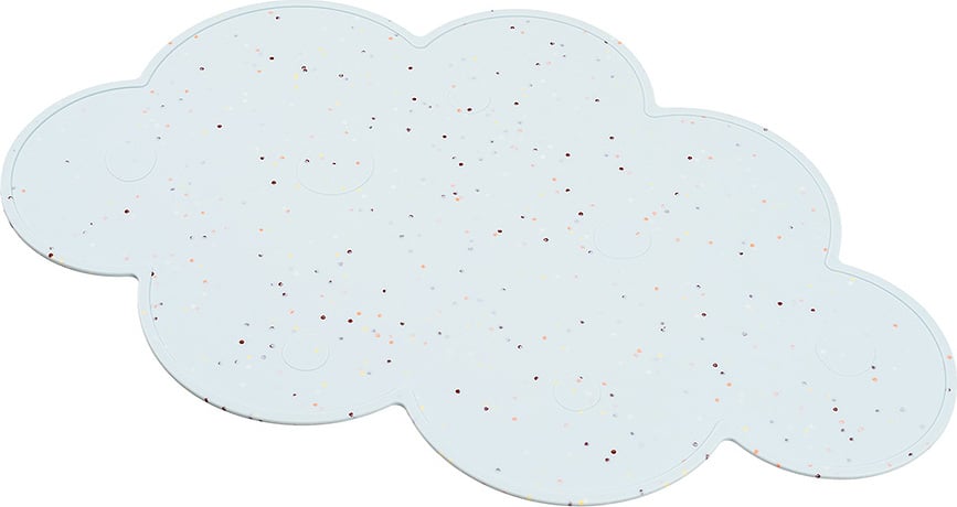 Mantel Individual de silicona Confetti, azul