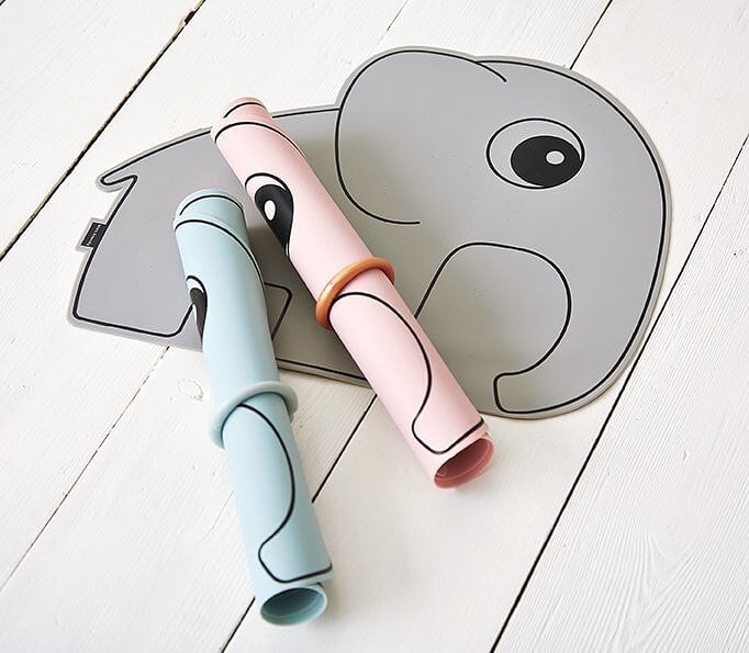 Mantel individual Elphee, rosa