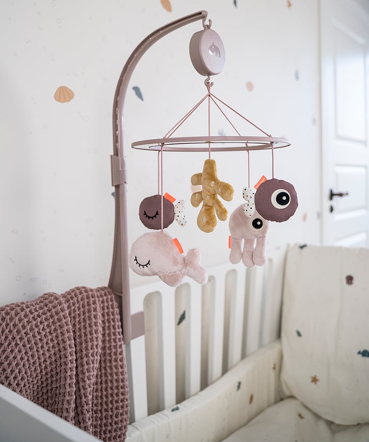 Móvil de cuna Sea, azul