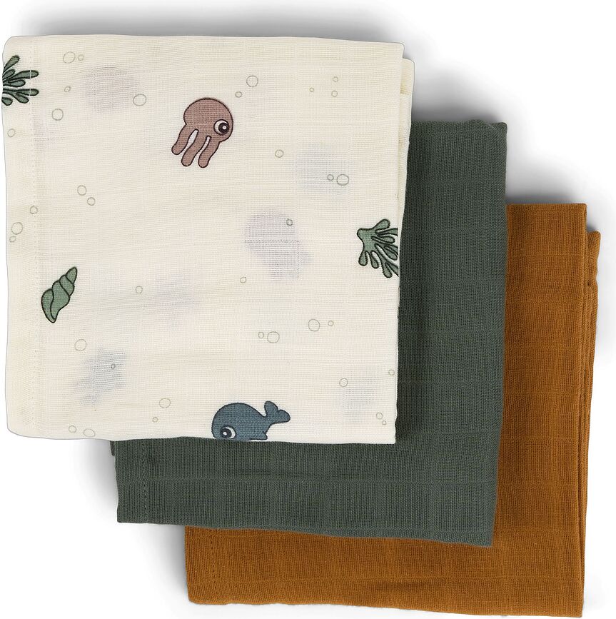 Muselinas Sea Friends, Pack de 3