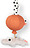 Pakabukas Happy Clouds Croco grojantis rožinės spalvos
