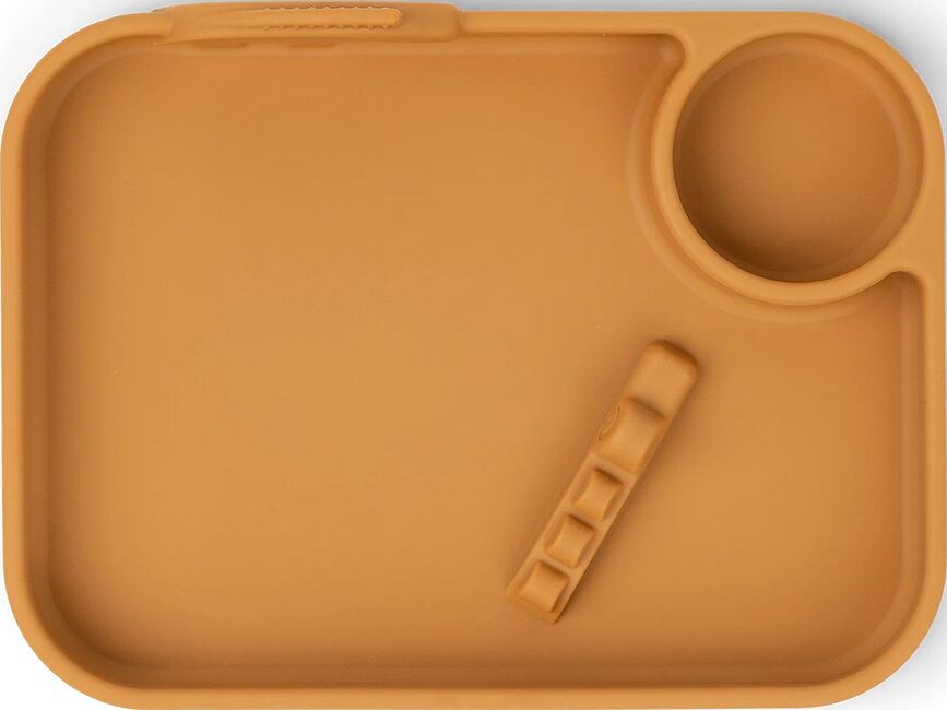 Peekaboo Assiette Compartimentée, rose, en silicone