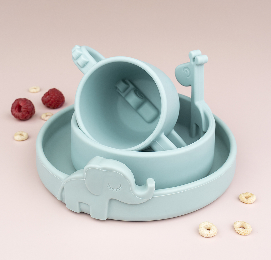 Peekaboo Bol en silicone, vert