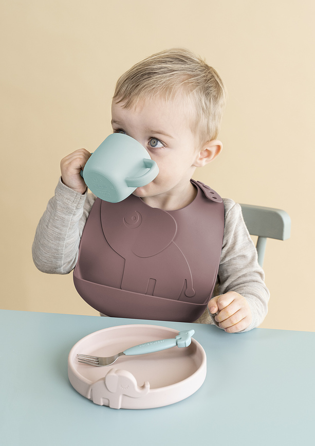 Peekaboo Croco Tasse en silicone, grise