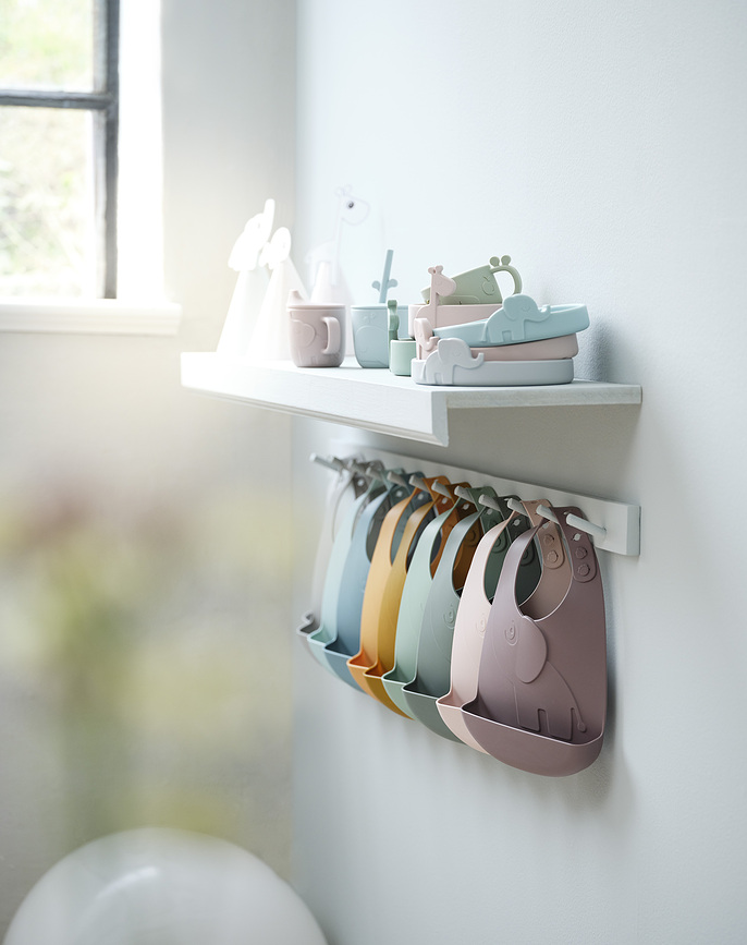 Peekaboo Elphee Slinčki z žepom, modri, silikonski, 2 kosa