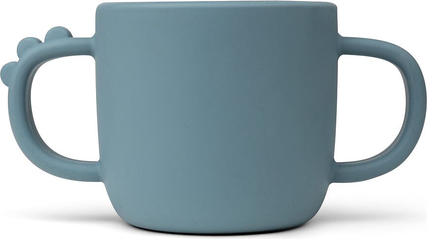 Peekaboo Set de Repas pour Enfants, en silicone, bleu, Set 3 pièces