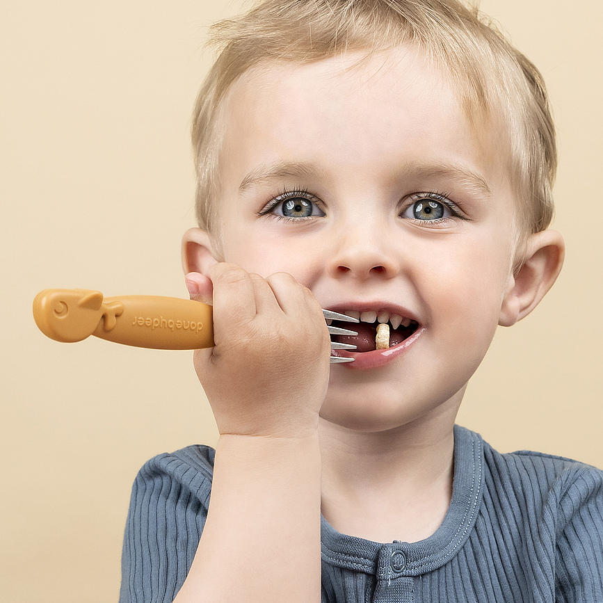 Peekaboo Set, Otroški jedilni set, posoda in pribor, 3-delni