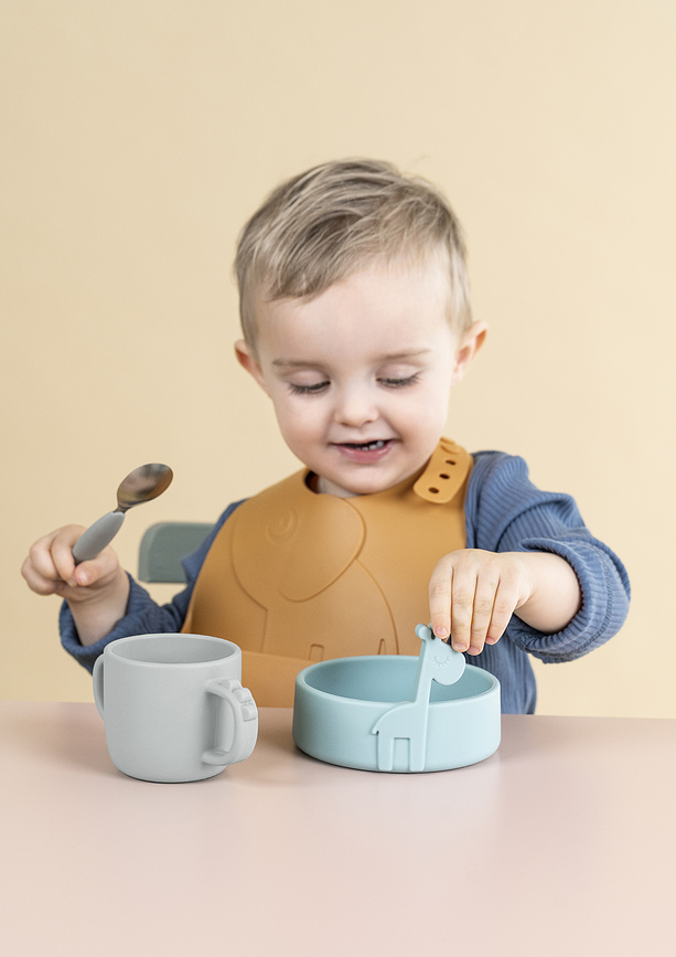 Peekaboo Zdjela silikonska zelena