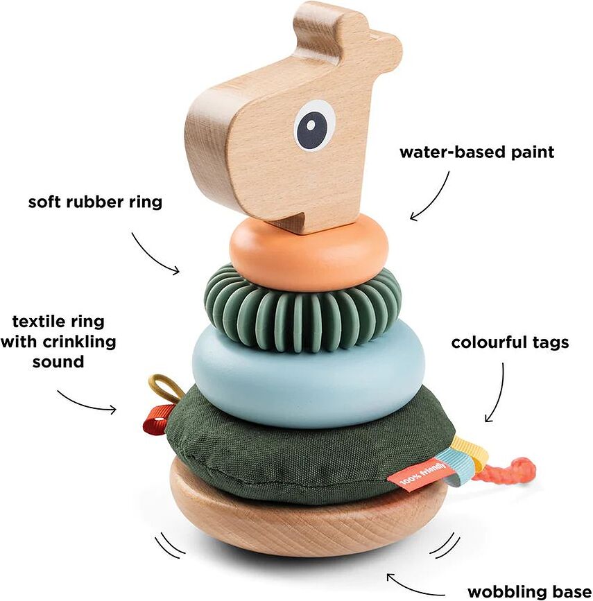 Pirámide de madera Raffi