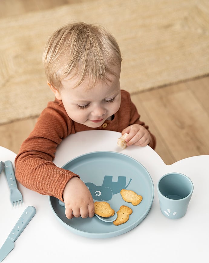 Plato Foodie Elphee, azul